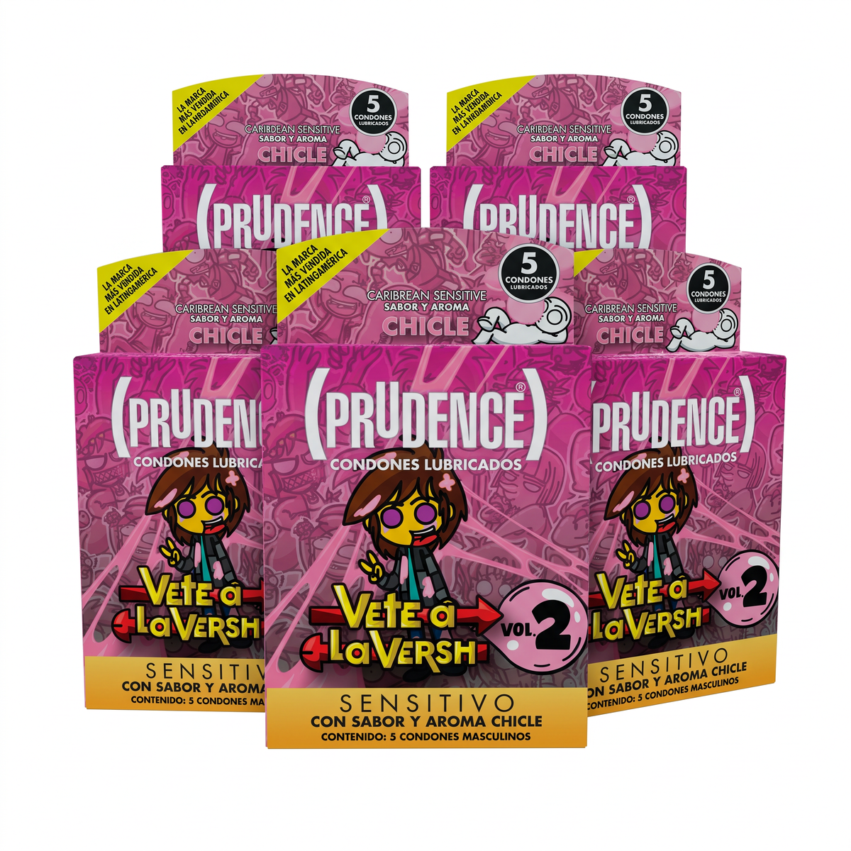 Condones Prudence Chicle x5